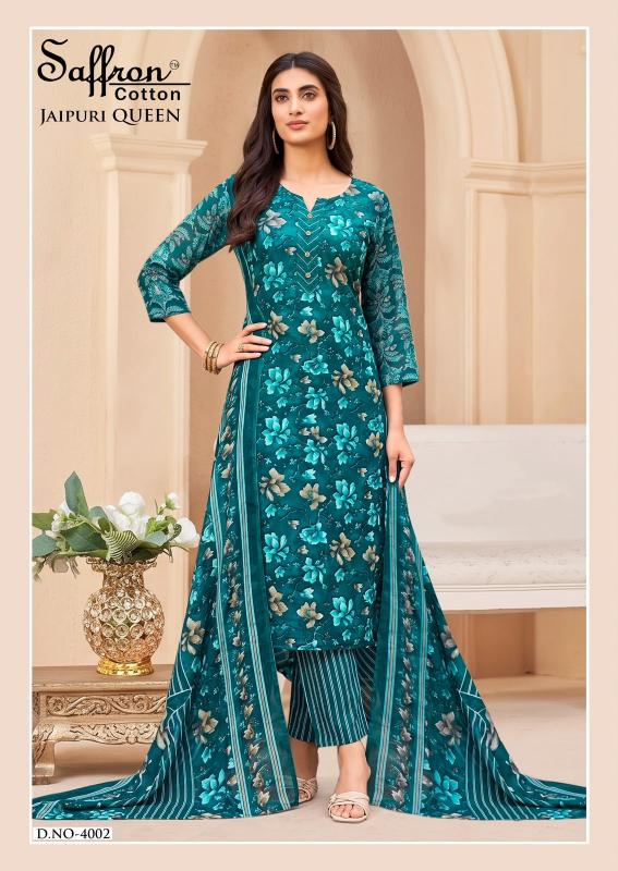Saffron jaipuri karachi vol 1 wholesale cotton dress material in mumbai